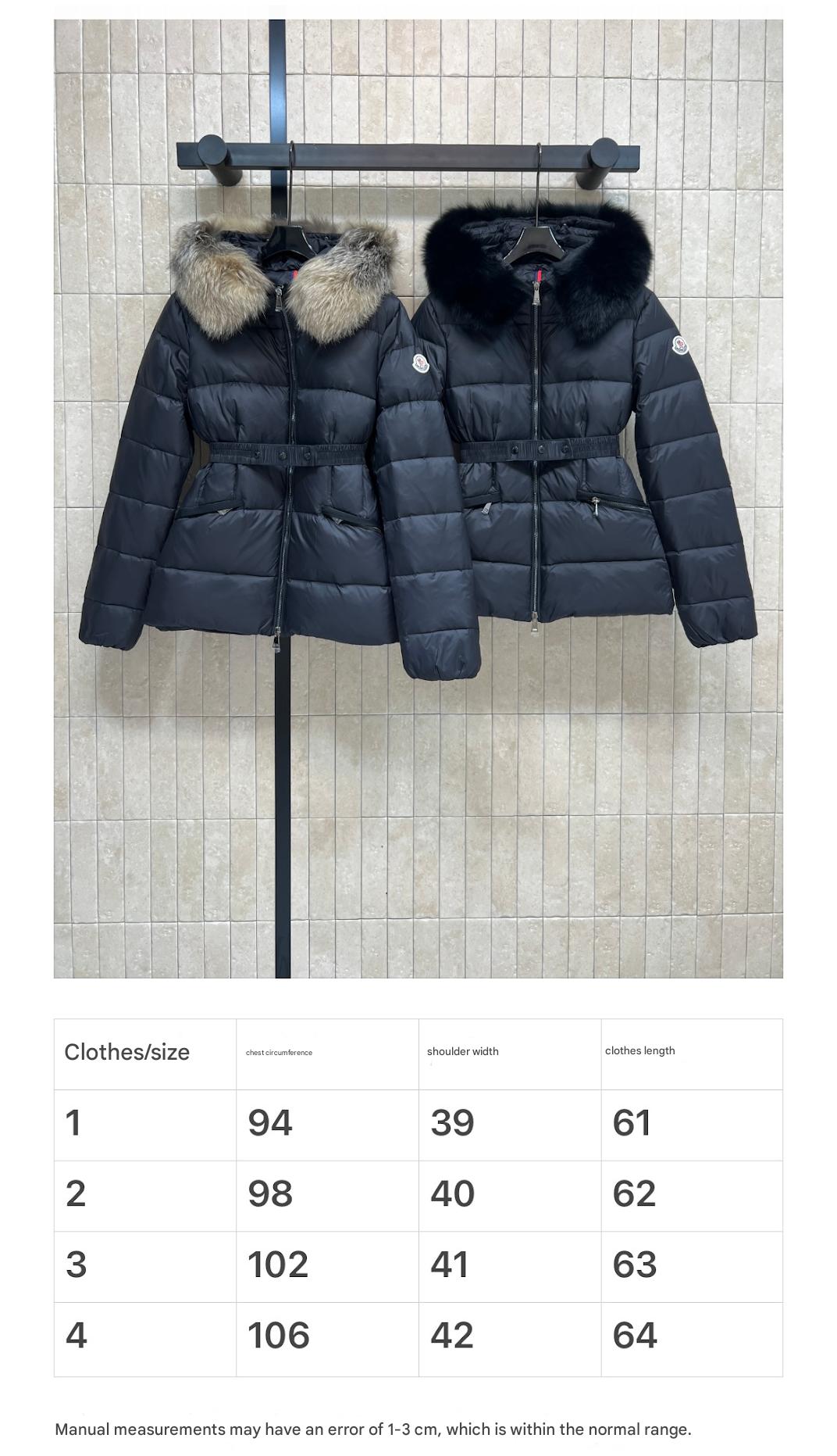MONCLER HOODED PUFFER JACKET IN BLACK STYLE 123