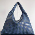 BV LARGE HOP BAG 54 IN NAVY BLUE CALFSKIN