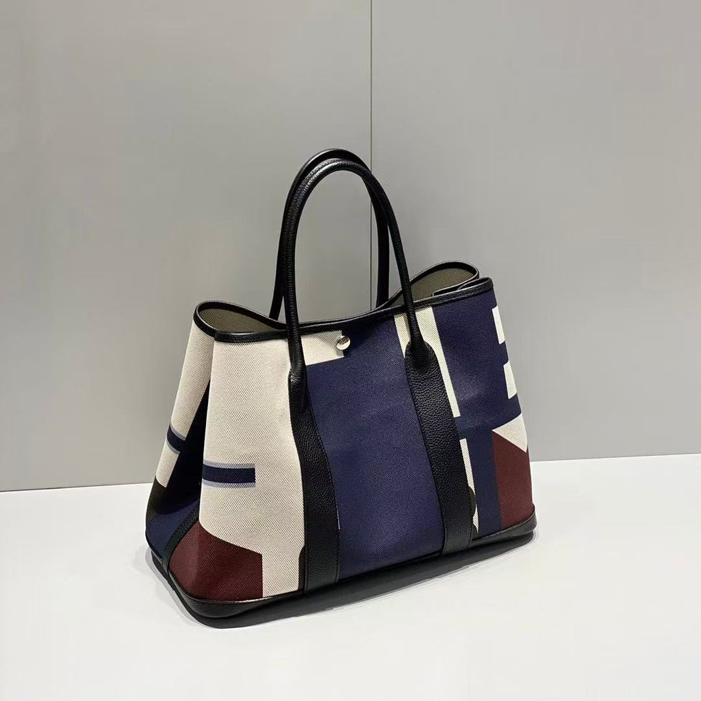 HM GARDEN PARTY 30 VOYAGE BAG IN COLORFUL CANVAS