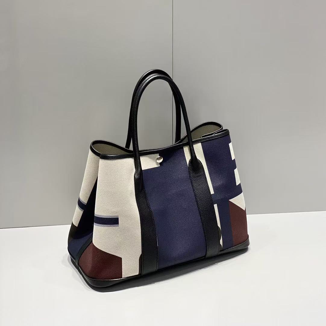 HM GARDEN PARTY 30 VOYAGE BAG IN COLORFUL CANVAS