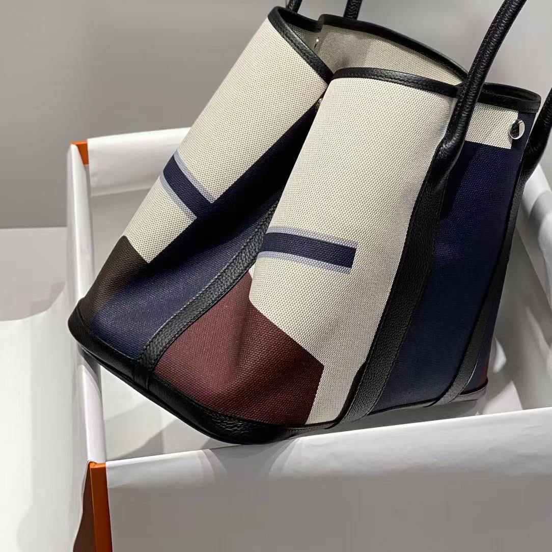 HM GARDEN PARTY 30 VOYAGE BAG IN COLORFUL CANVAS