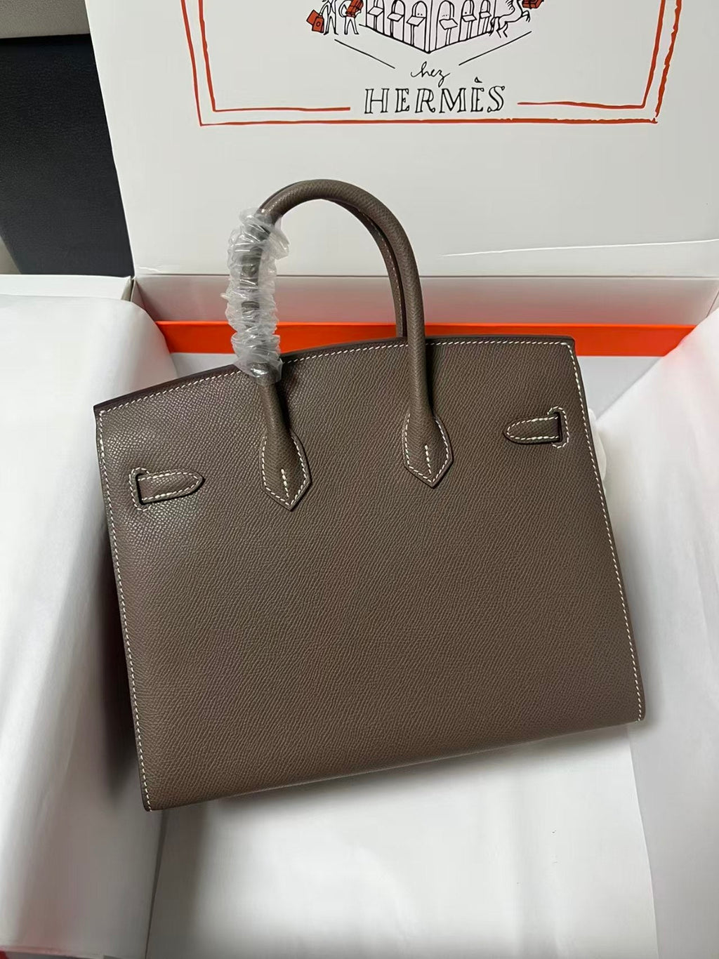 HM BIRKIN 30CM ETOUPE BROWN TOGO LEATHER GOLD HARDWARE