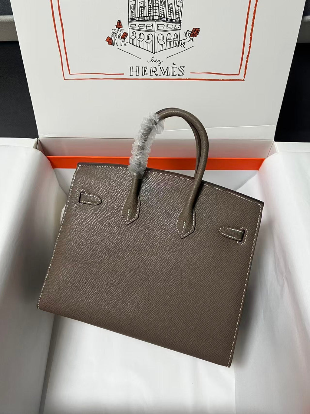 HM BIRKIN 30CM ETOUPE BROWN TOGO LEATHER GOLD HARDWARE