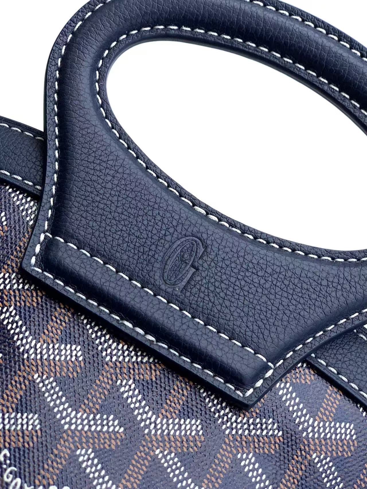 BELUGA MINI BAG 23 IN BLUE GOYARDINE CANVAS