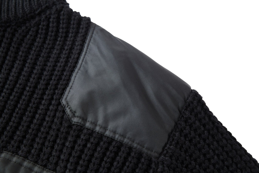 PRADA ZIP-UP IN BLACK WOOL