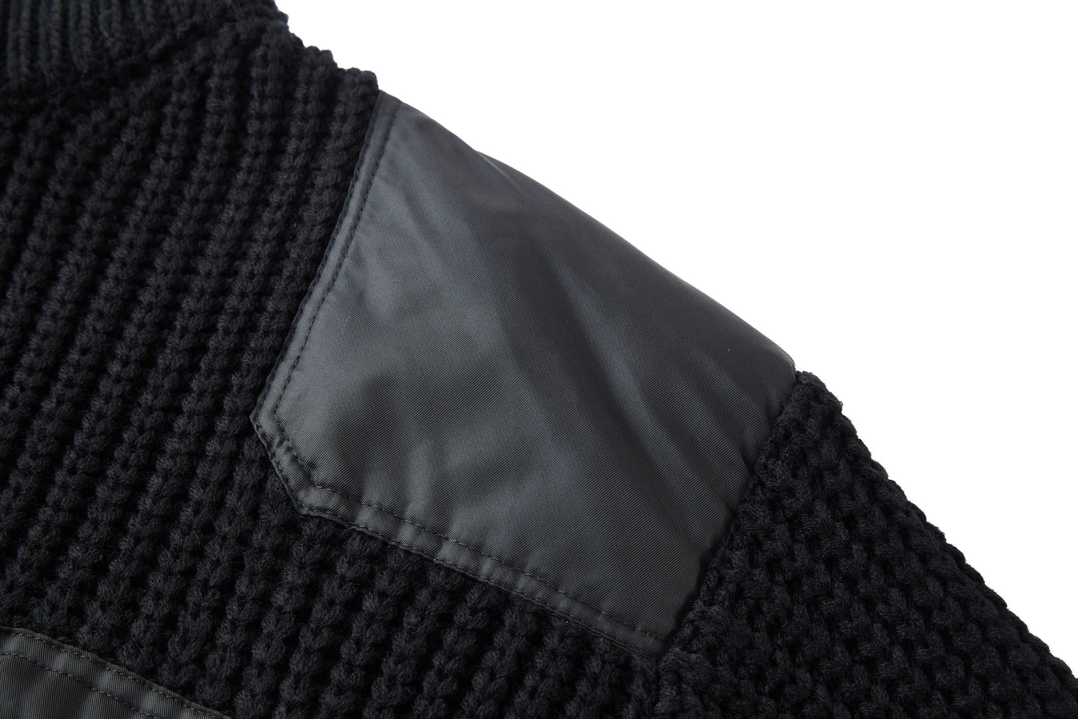 PRADA ZIP-UP IN BLACK WOOL