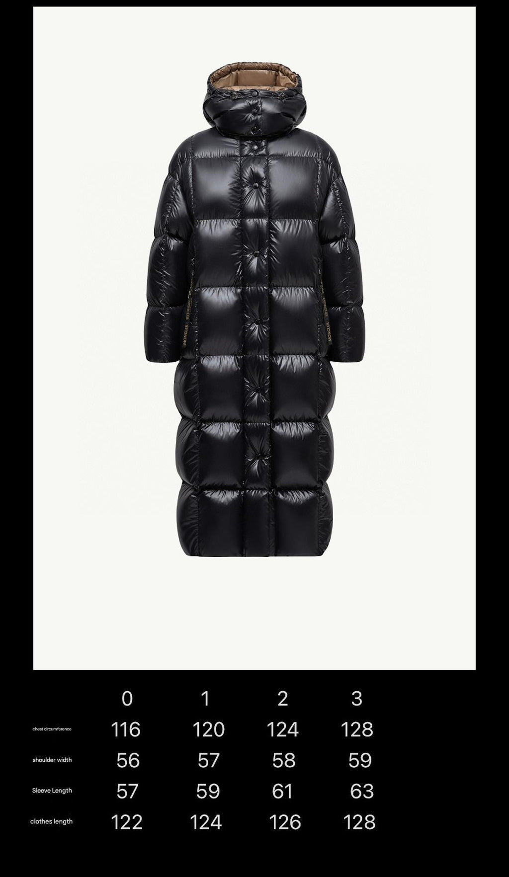 MONCLER LONG PUFFER COAT STYLE 305