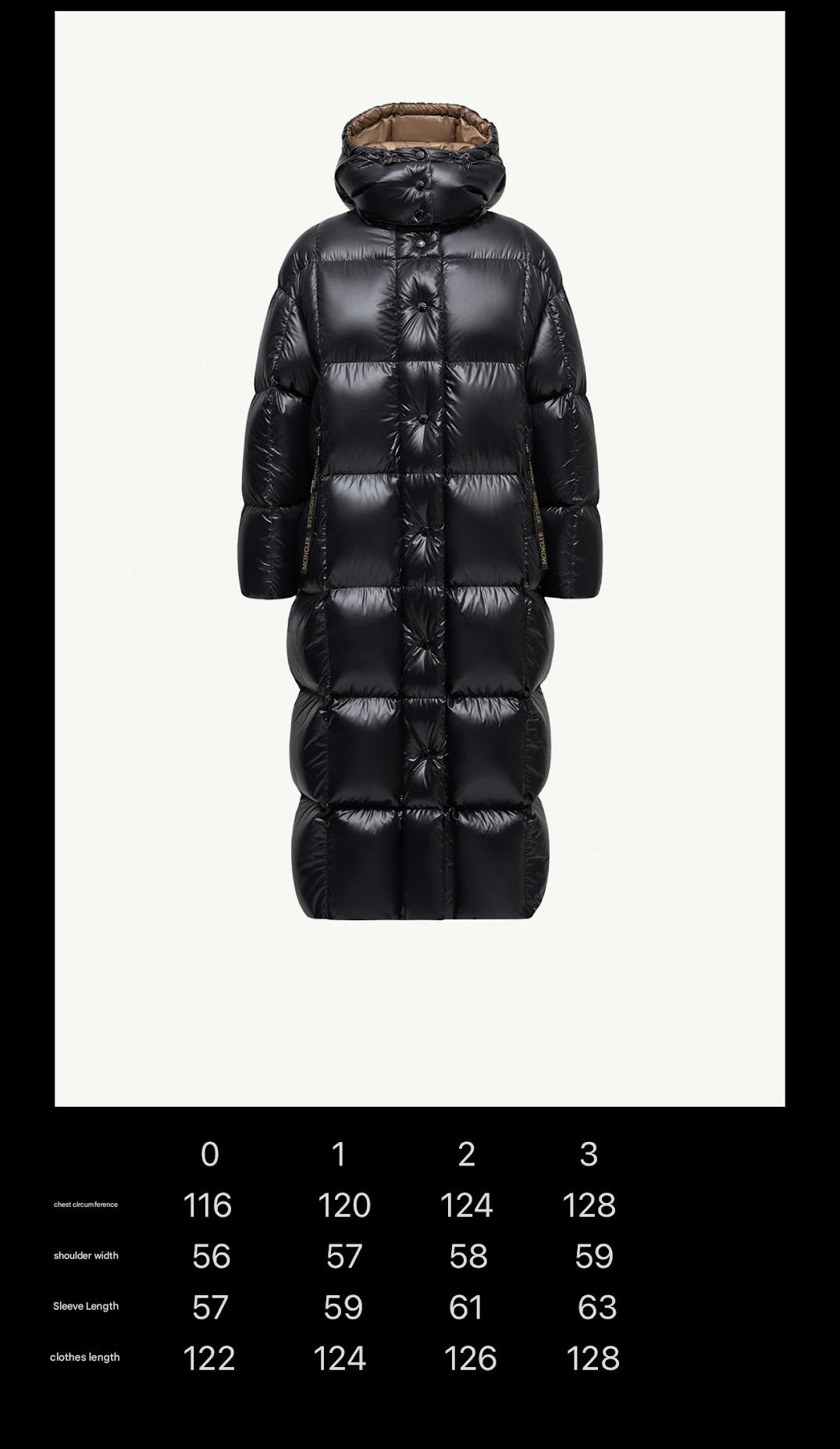 MONCLER LONG PUFFER COAT STYLE 305