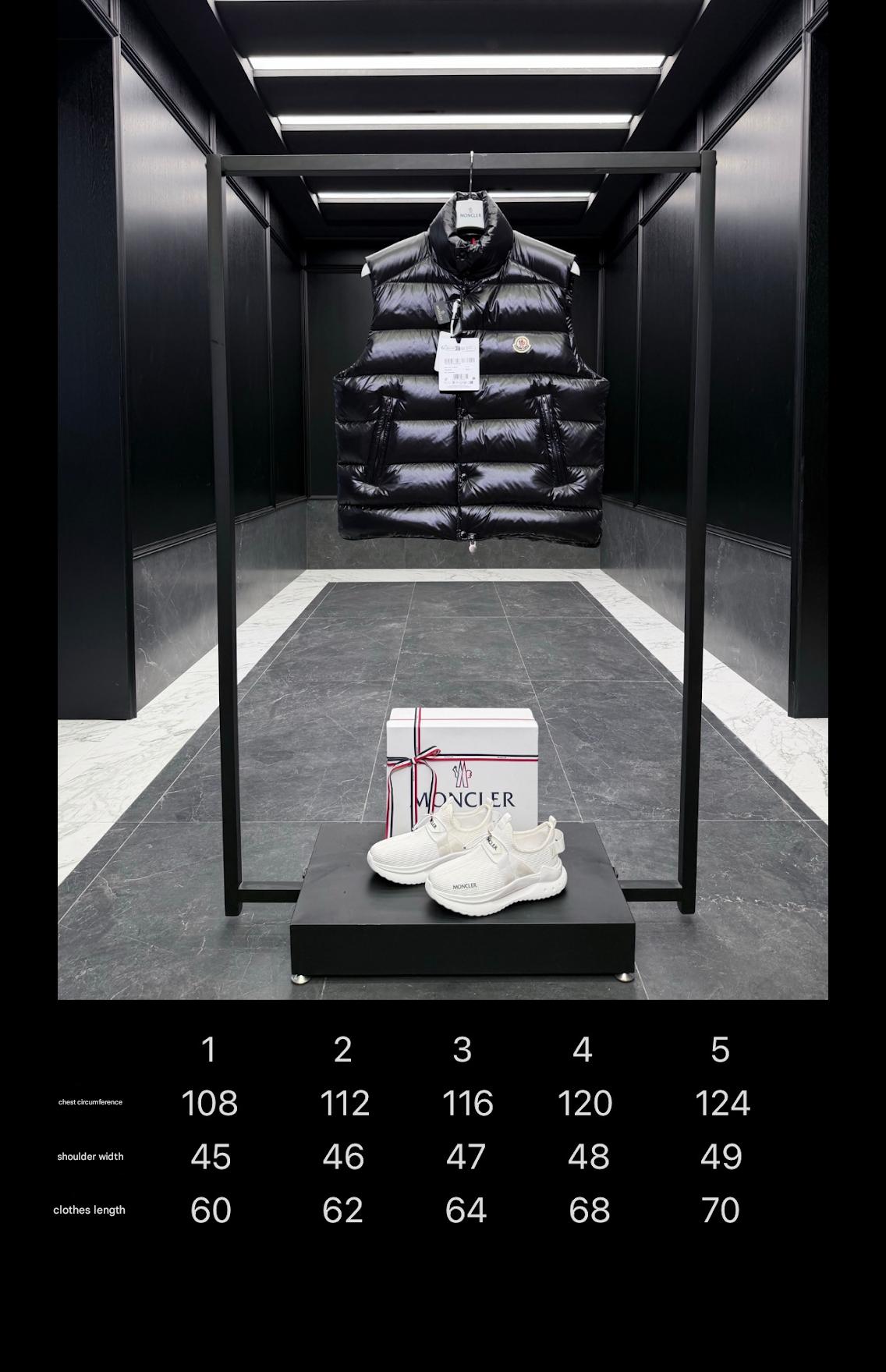 MONCLER CONTRIN DOWN VEST IN BLACK