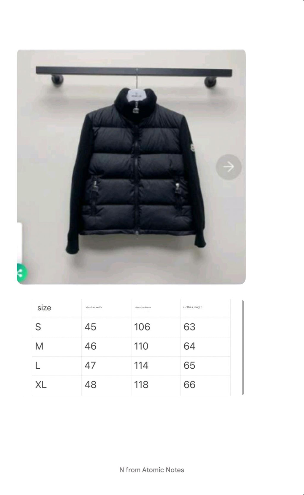 MONCLER 25S JACKET IN BLACK 002