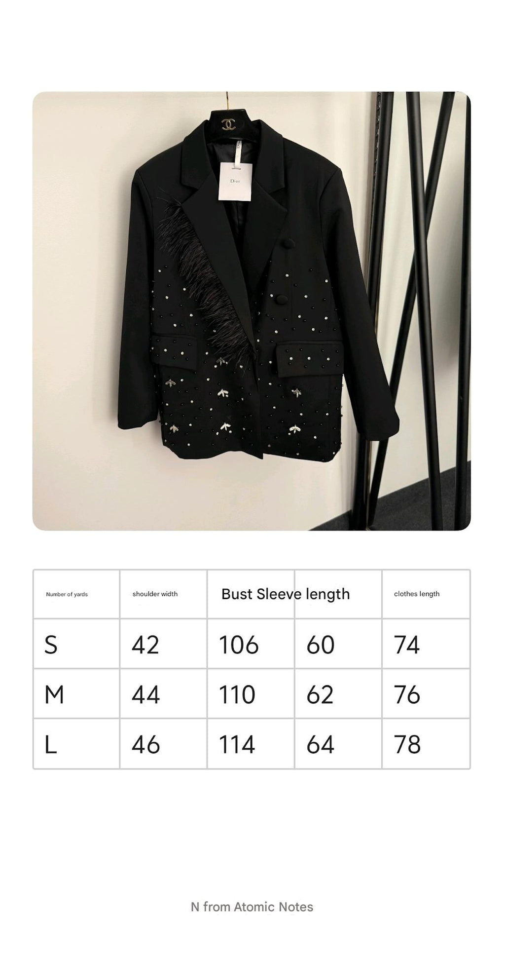 DIOR 25S BLAZER JACKET STYLE 101