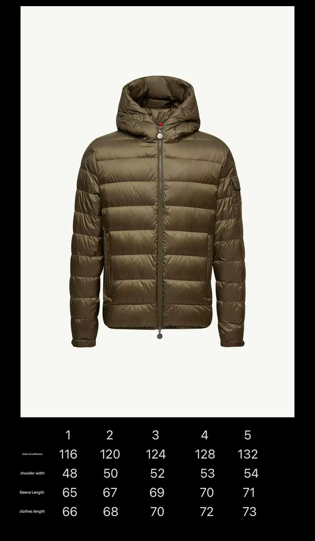 MONCLER BLACK PUFFER JACKET STYLE 2425