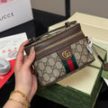 GUCCI OPHIDIA MINI BAG 15 IN BROWN GG CANVAS