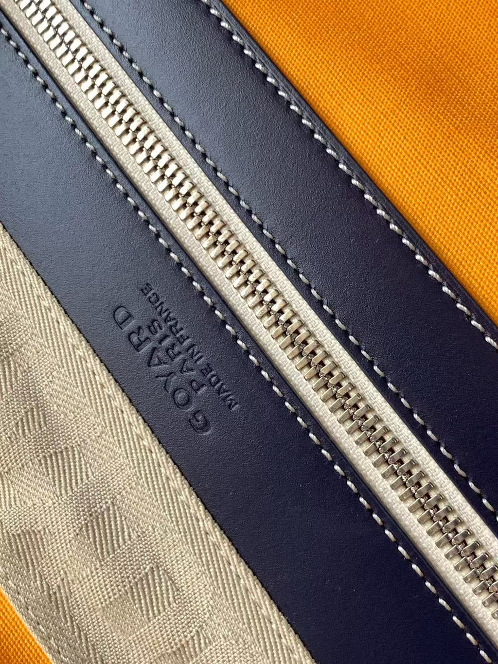 GOYARD BOEING 45 DUFFLE BAG IN NAVY BLUE GOYARDINE CANVAS