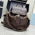 PRADA EXPLORE MEDIUM BACKPACK 29 IN BROWN CALFSKIN
