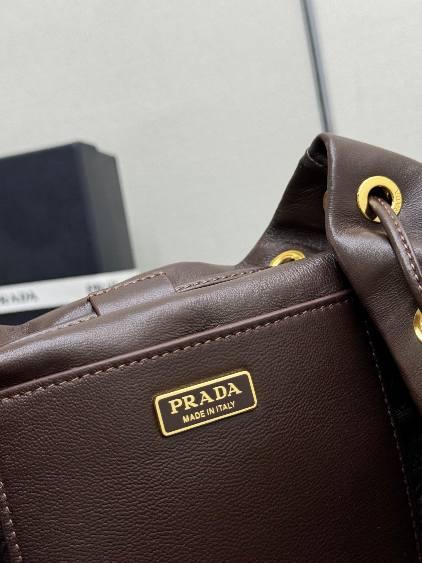 PRADA EXPLORE MEDIUM BACKPACK 29 IN BROWN CALFSKIN