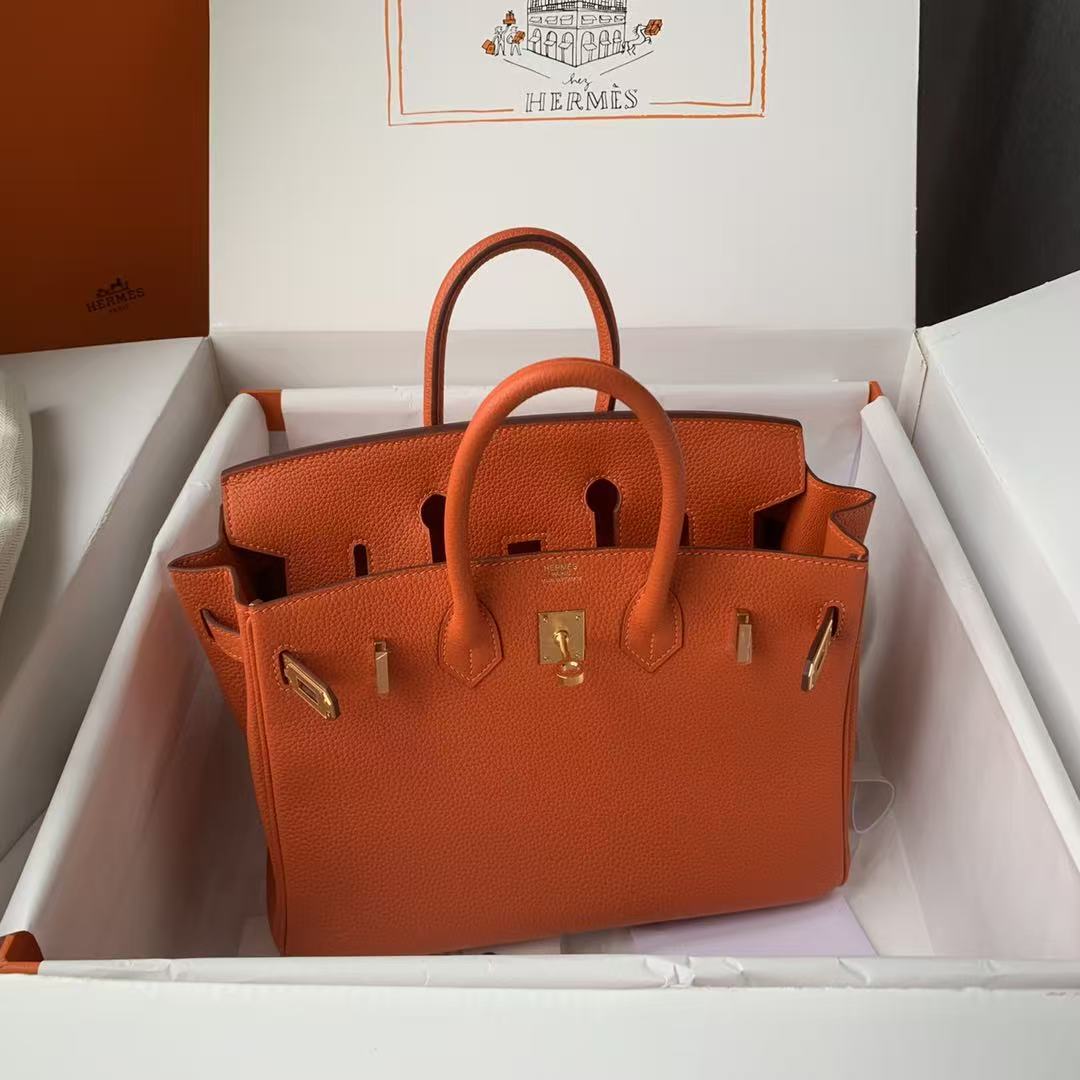 HM BIRKIN 35CM IN ORANGE TOGO WITH GOLD HARDWARE