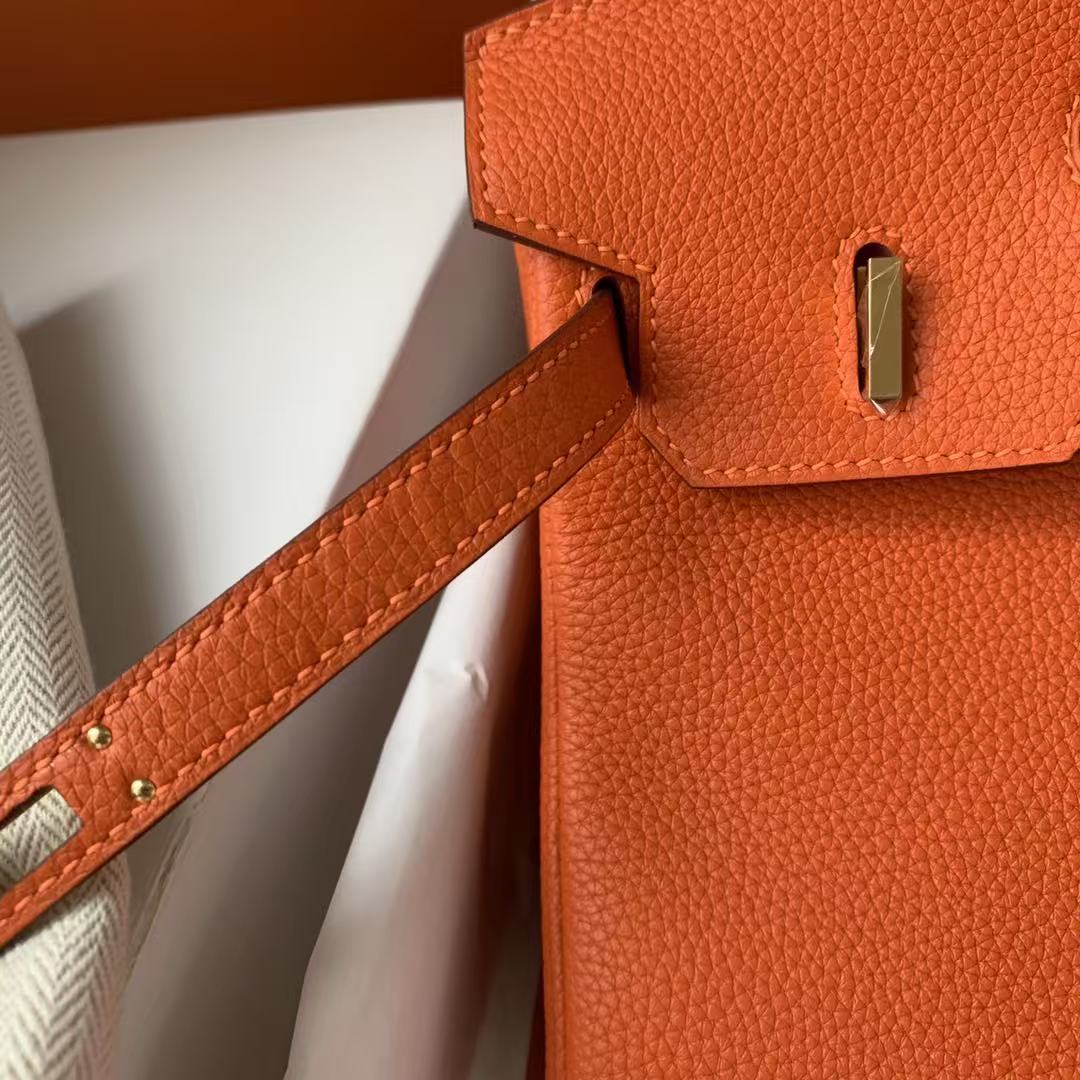 HM BIRKIN 35CM IN ORANGE TOGO WITH GOLD HARDWARE