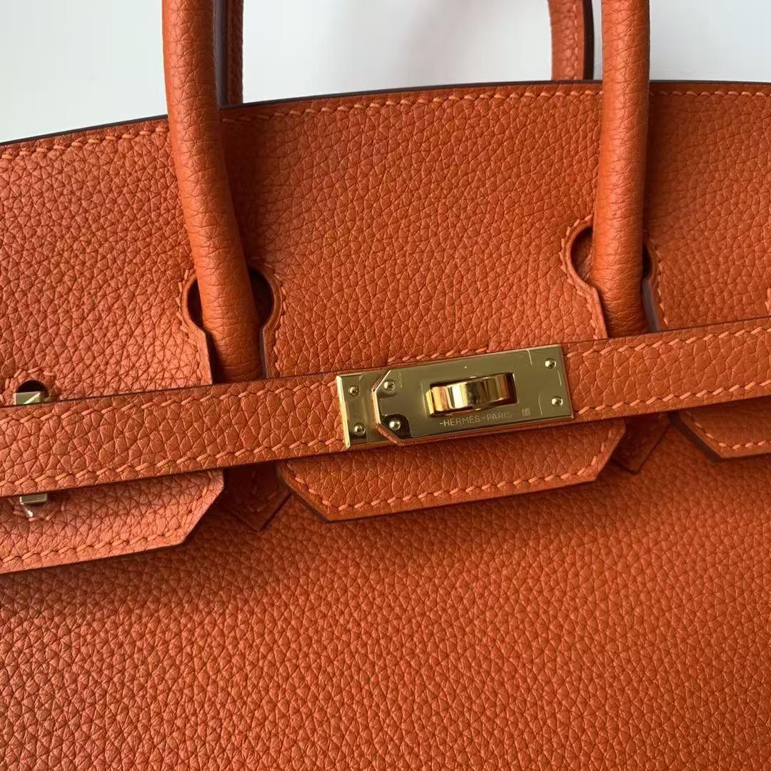 HM BIRKIN 35CM IN ORANGE TOGO WITH GOLD HARDWARE