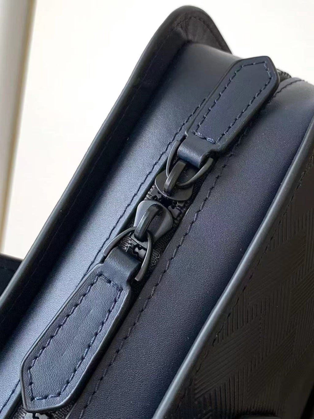 MONTBLANC EXTREME BRIEFCASE 37 IN NAVY BLUE CALFSKIN