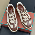 LP TENNIS WALK SNEAKER IN BROWN CALFSKIN MIX FABRIC
