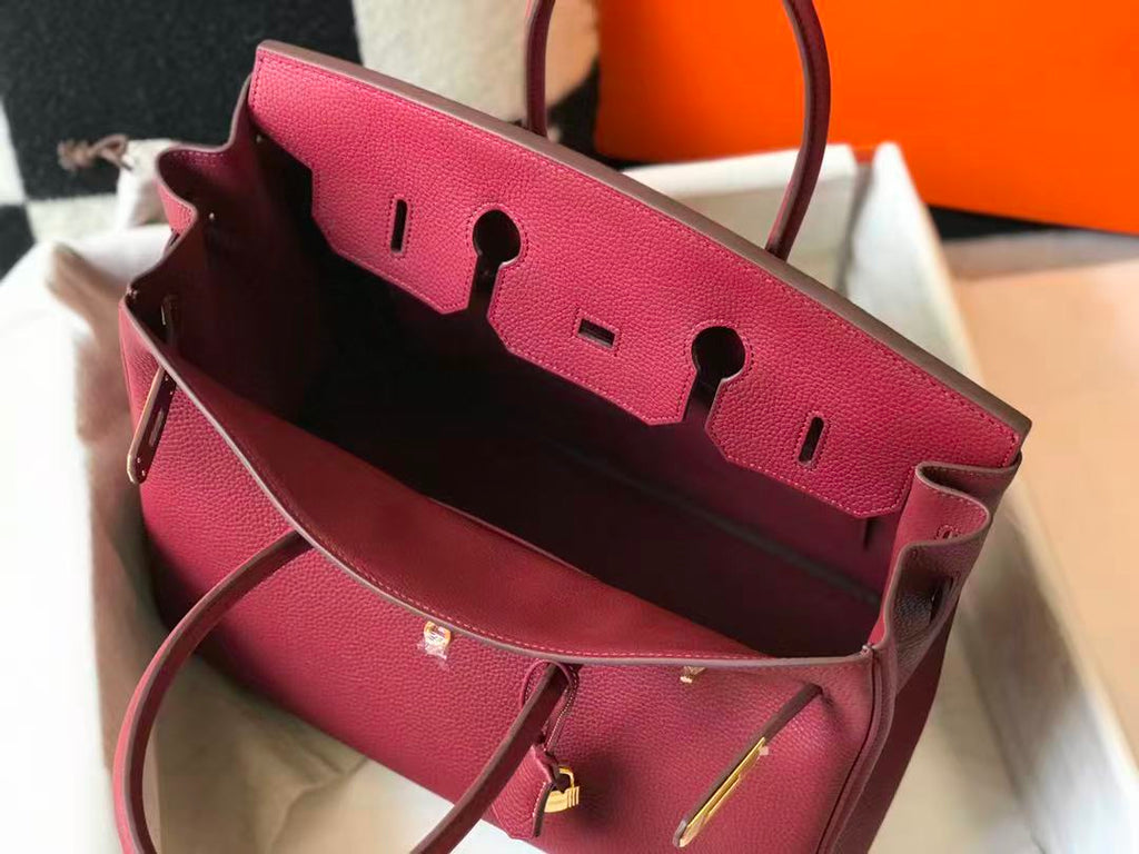 HM BIRKIN 35CM IN SCARLET RED CALFSKIN GOLD HARDWARE