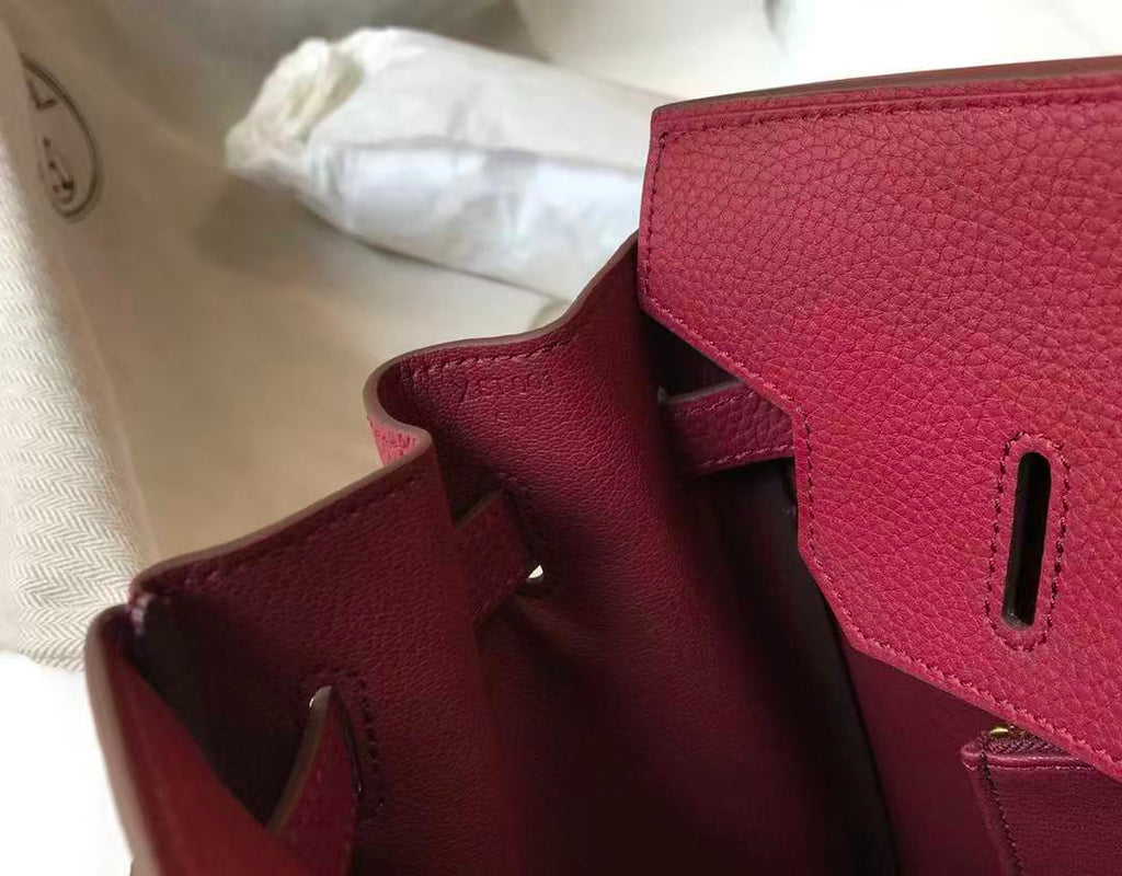 HM BIRKIN 35CM IN SCARLET RED CALFSKIN GOLD HARDWARE