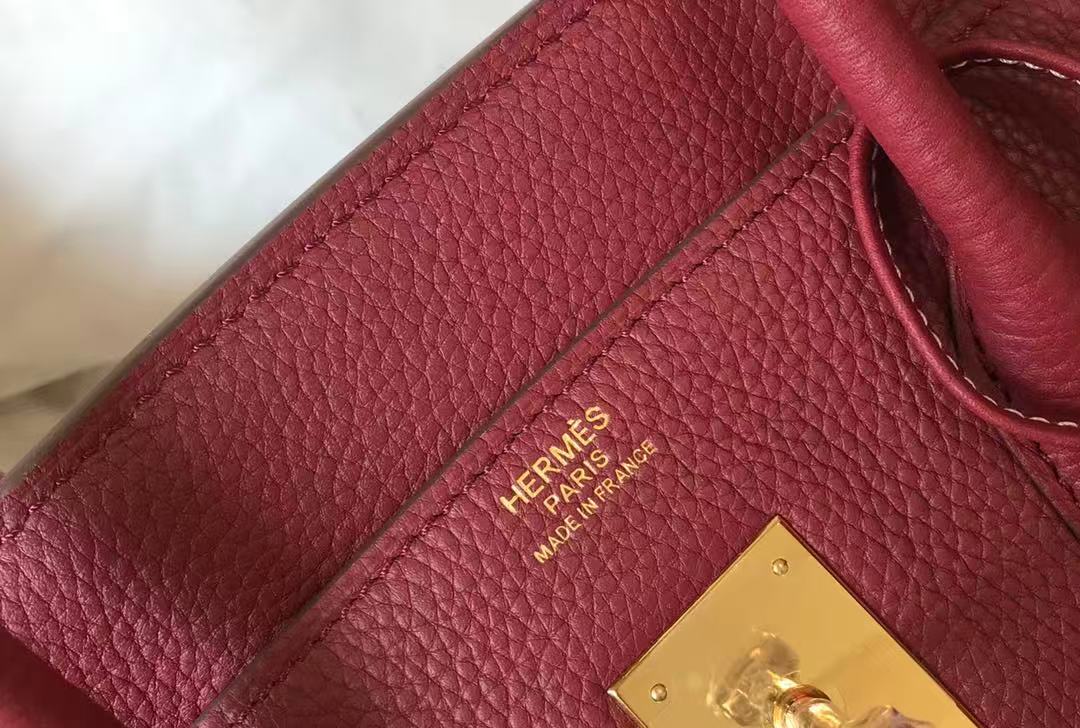 HM BIRKIN 35CM IN SCARLET RED CALFSKIN GOLD HARDWARE