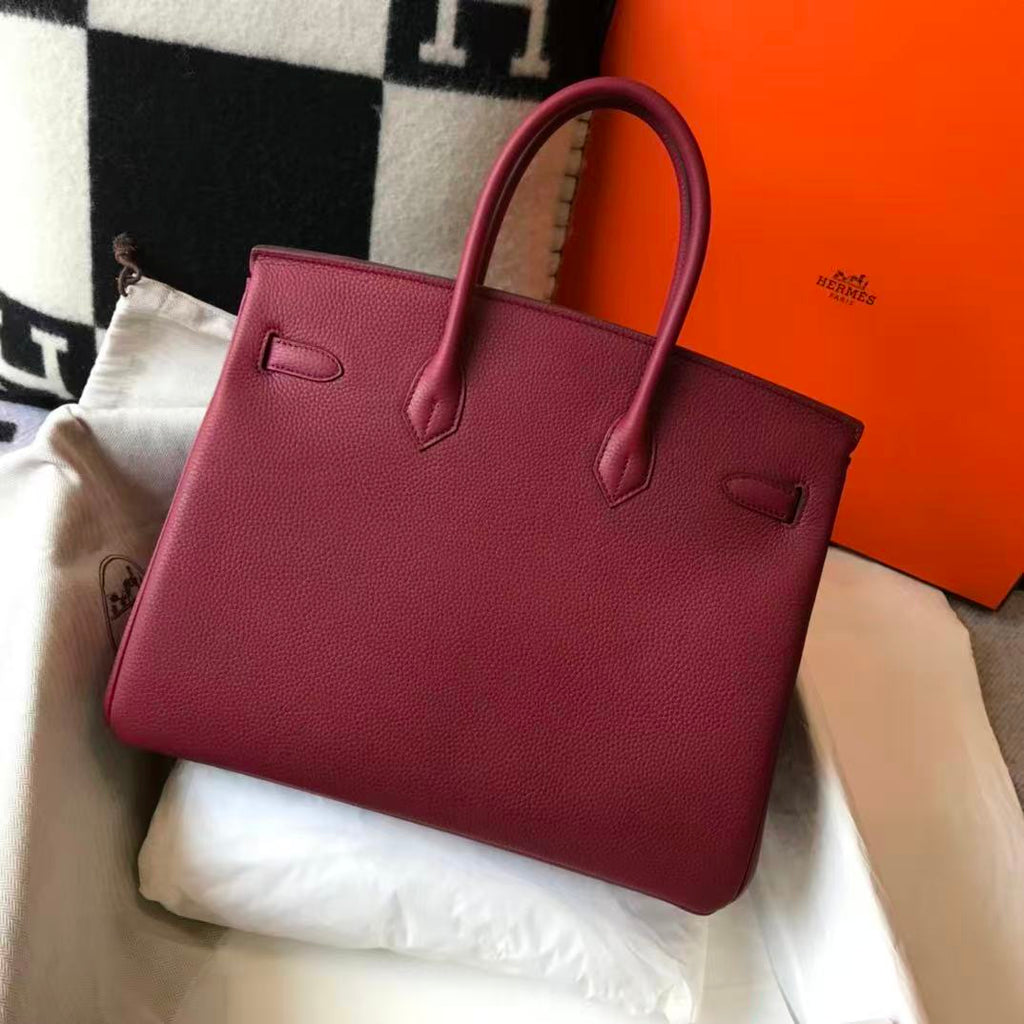 HM BIRKIN 35CM IN SCARLET RED CALFSKIN GOLD HARDWARE