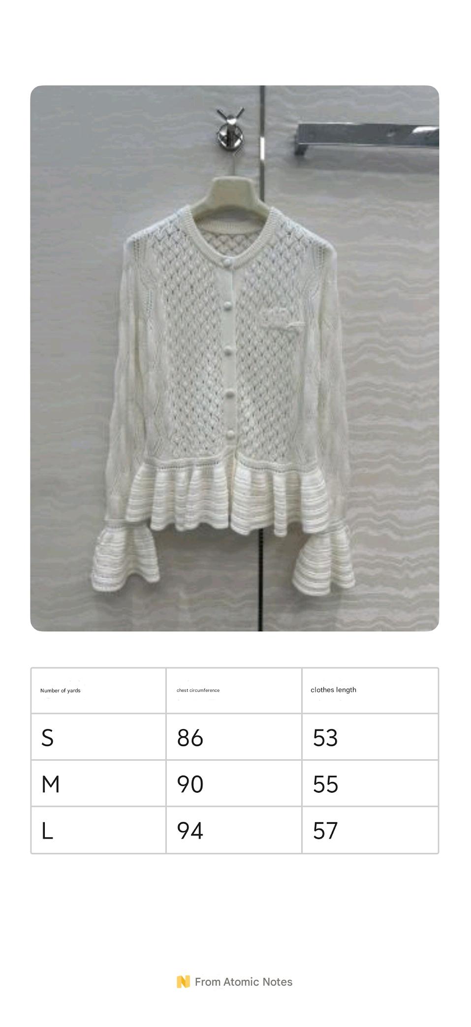 CHLOE 25S WHITE CARDIGAN STYLE 003