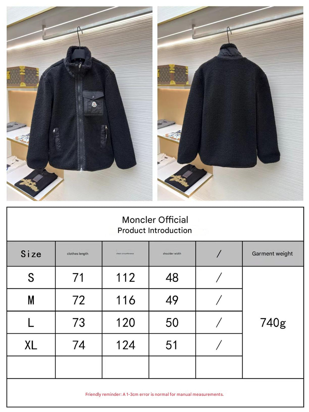 MONCLER 25S JACKET IN BLACK 307586