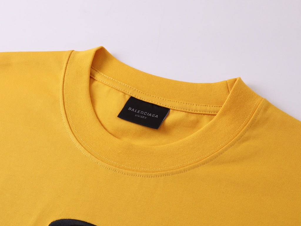BALENCIAGA BASKETBALL OVERSIZED T-SHIRT IN YELLOW