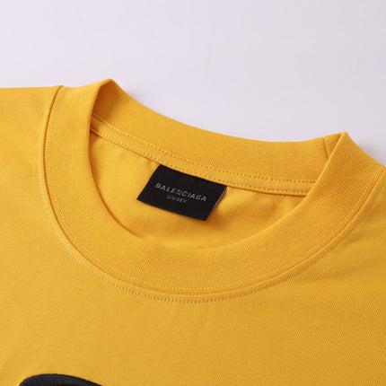 BALENCIAGA BASKETBALL OVERSIZED T-SHIRT IN YELLOW
