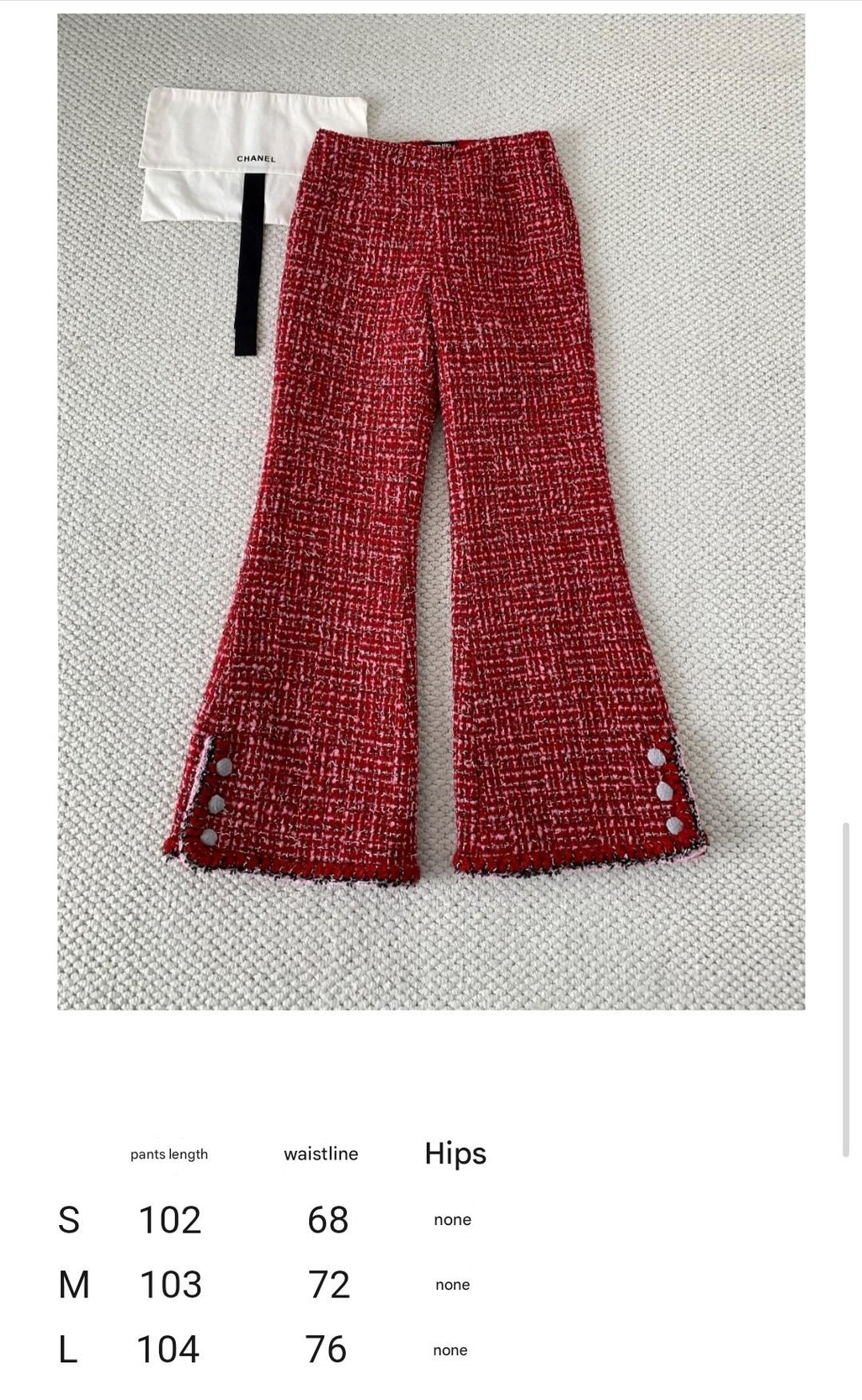 CHANEL 25S HIGH-WAISTED DRESS TROUSERS 309