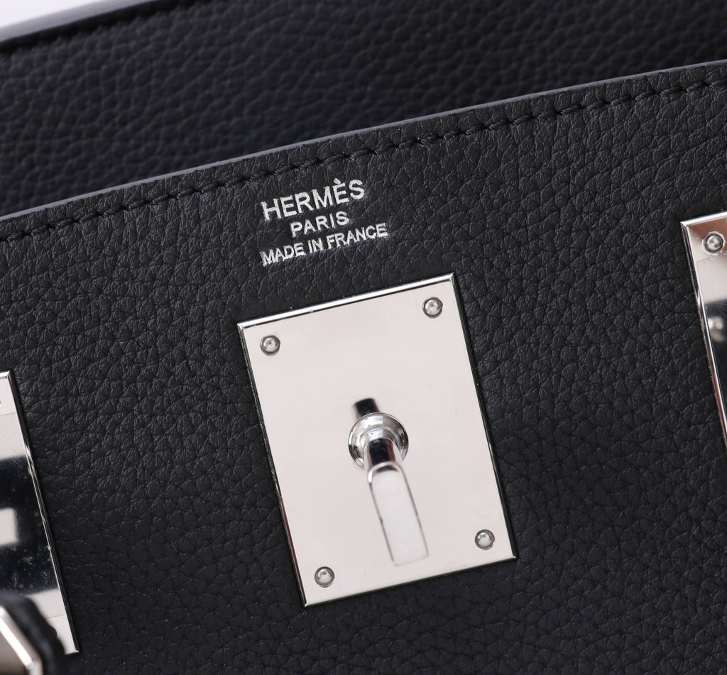 HAC A DOS PM BACKPACK 28 IN BLACK TOGO LEATHER