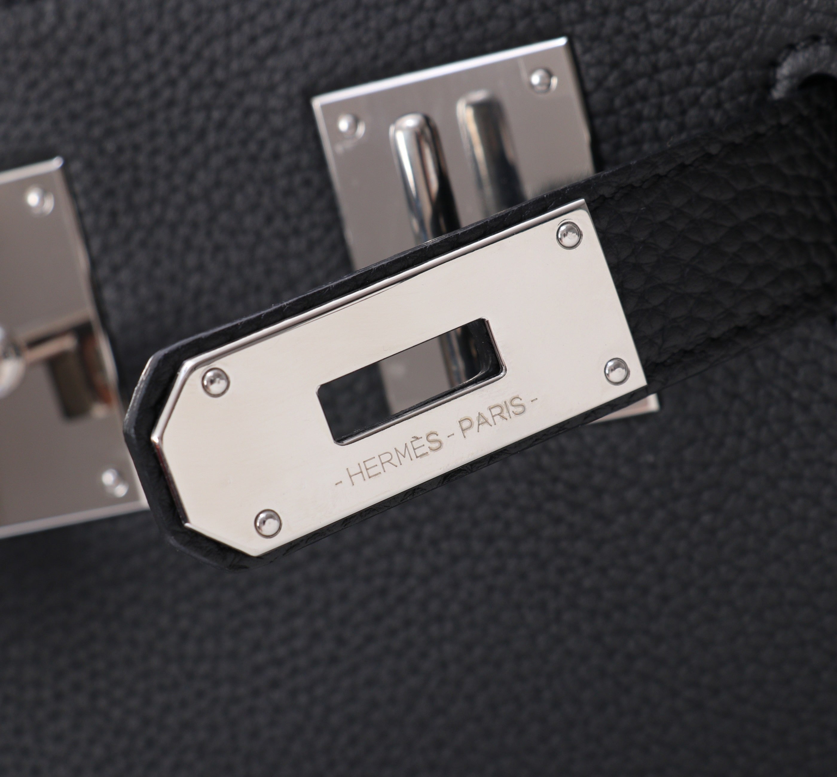 HAC A DOS PM BACKPACK 28 IN BLACK TOGO LEATHER