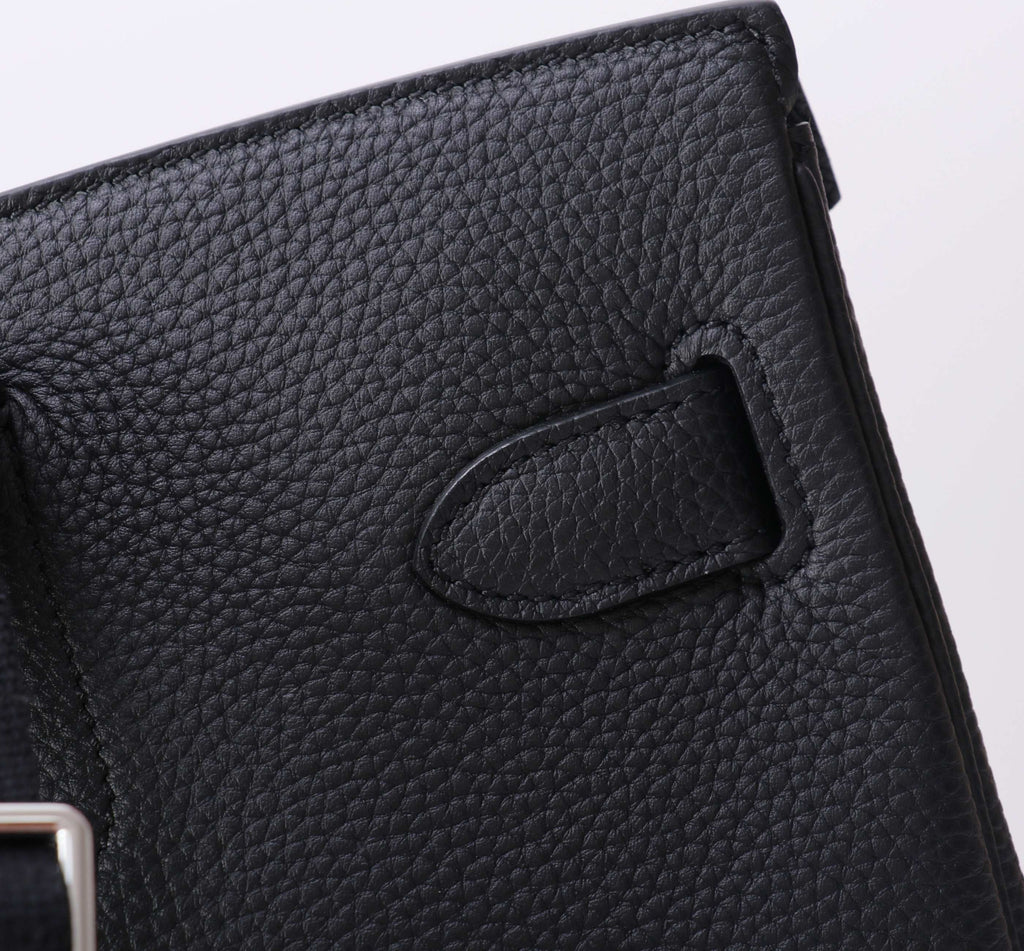HAC A DOS PM BACKPACK 28 IN BLACK TOGO LEATHER