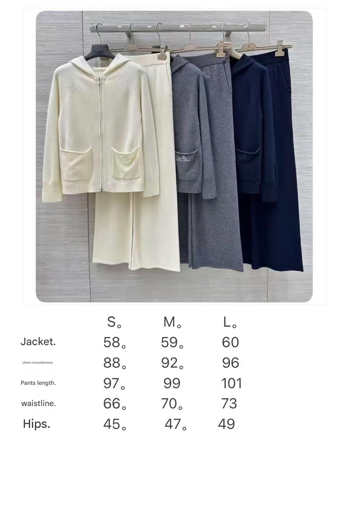 LP KNIT CARDIGAN & WIDE-LEG PANTS SET STYLE 39