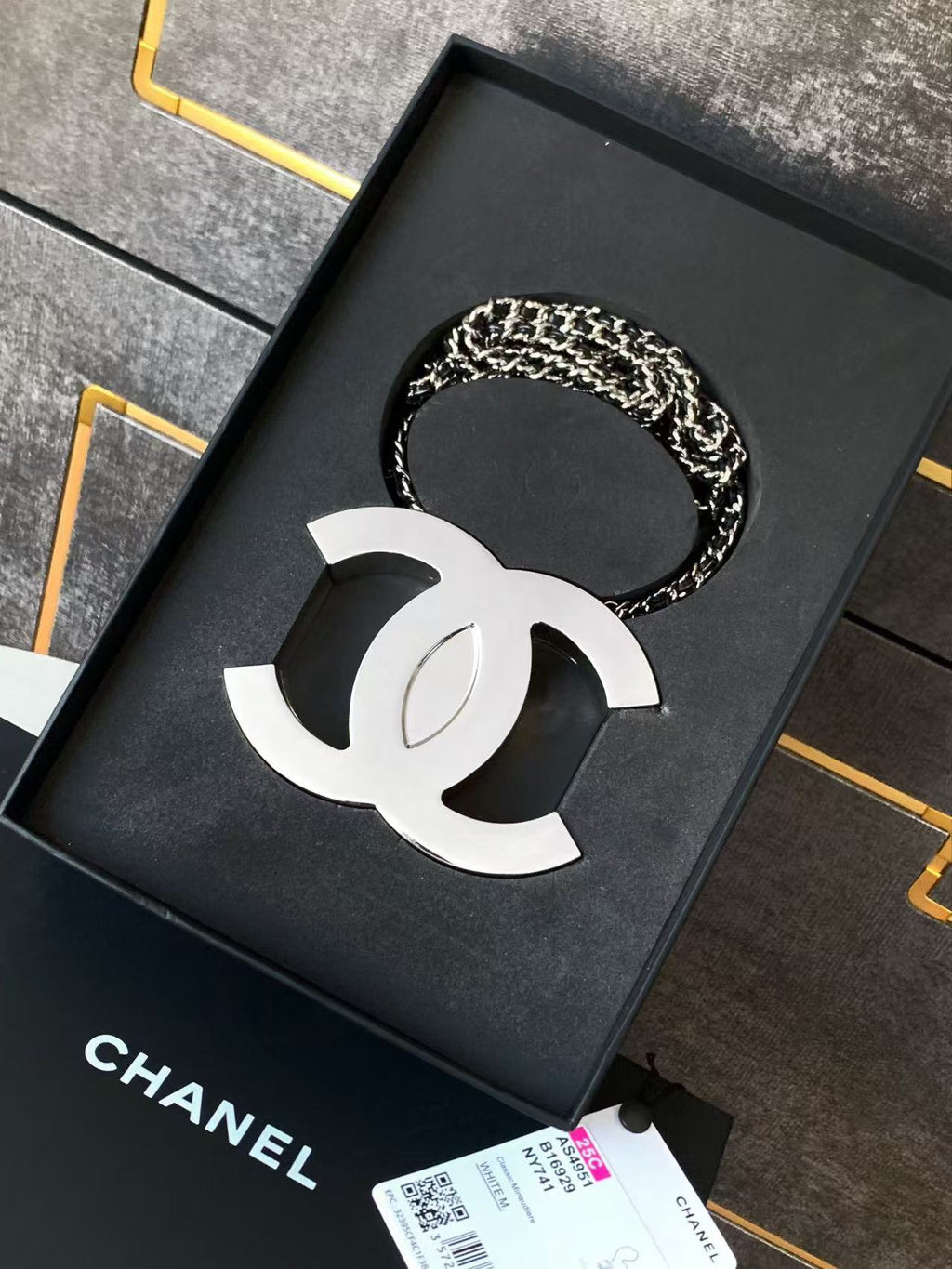 CC CLASSIC BAG CHAIN IN SILVER METAL