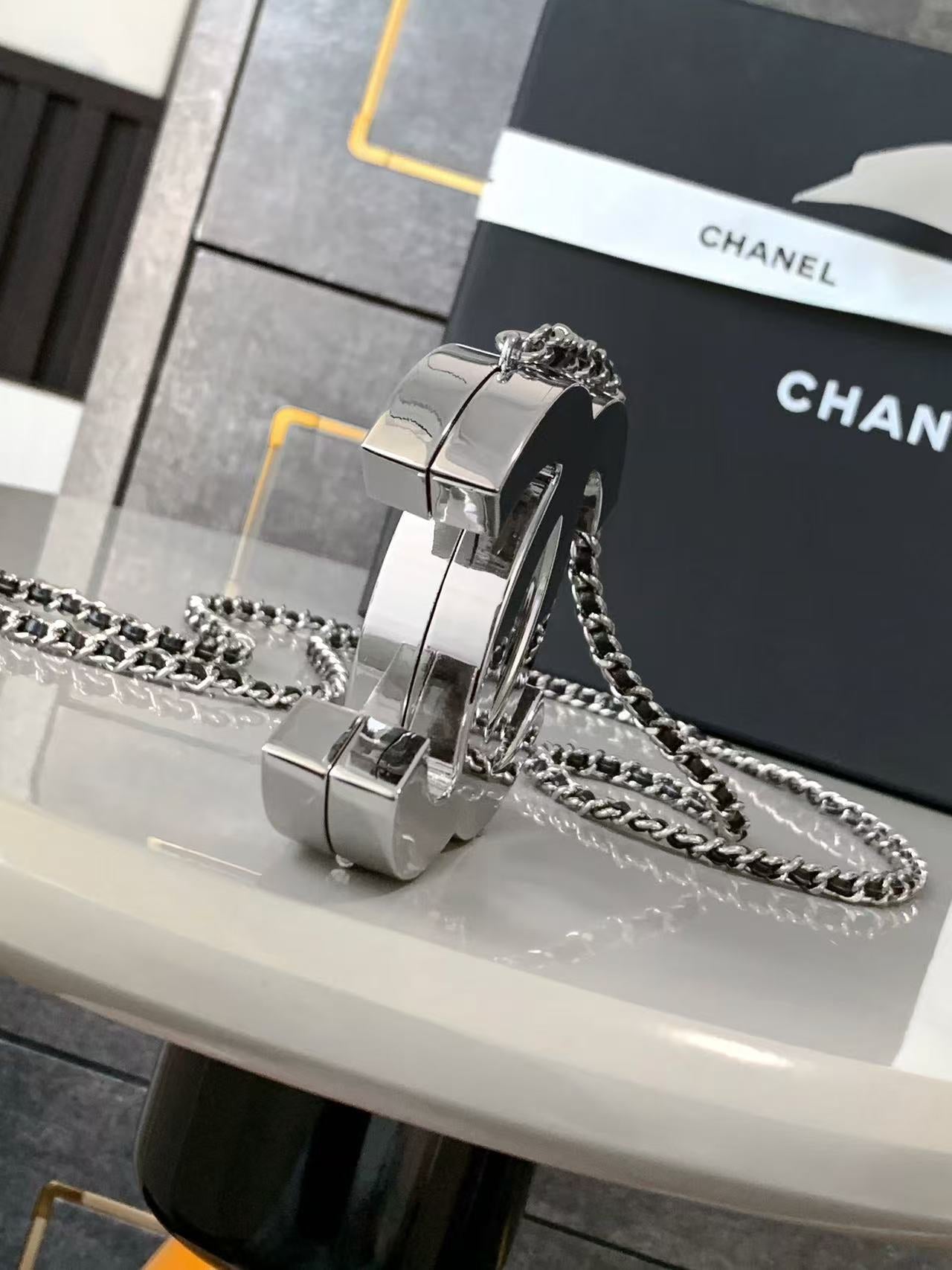 CC CLASSIC BAG CHAIN IN SILVER METAL