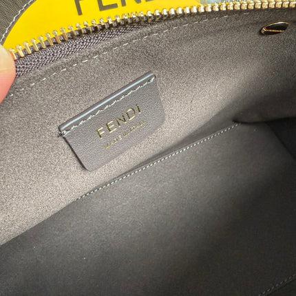 FENDI BY THE WAY SOFT MEDIUM BAG 20 IN BROWN FF JACQUARD FABRIC