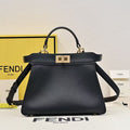 PEEKABOO ISEEU PETITE 27 BAG IN BLACK CALFSKIN GOLD HARDWARE