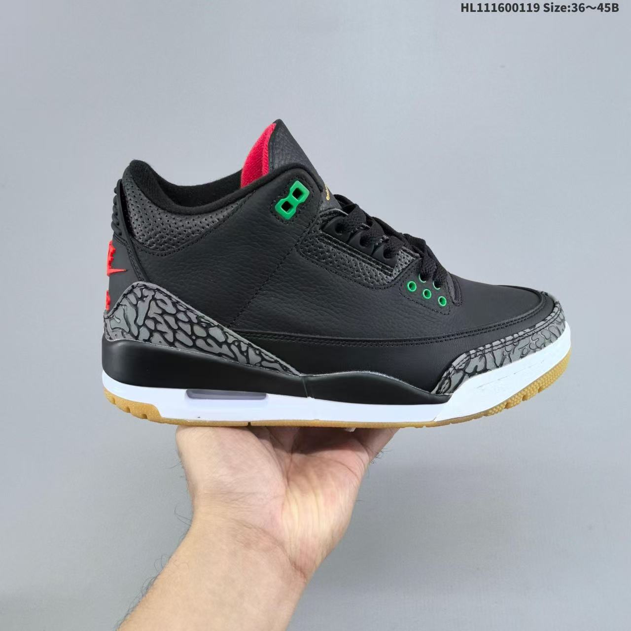 A ROSE FROM HARLEM SNEAKER IN BLACK CALFSKIN