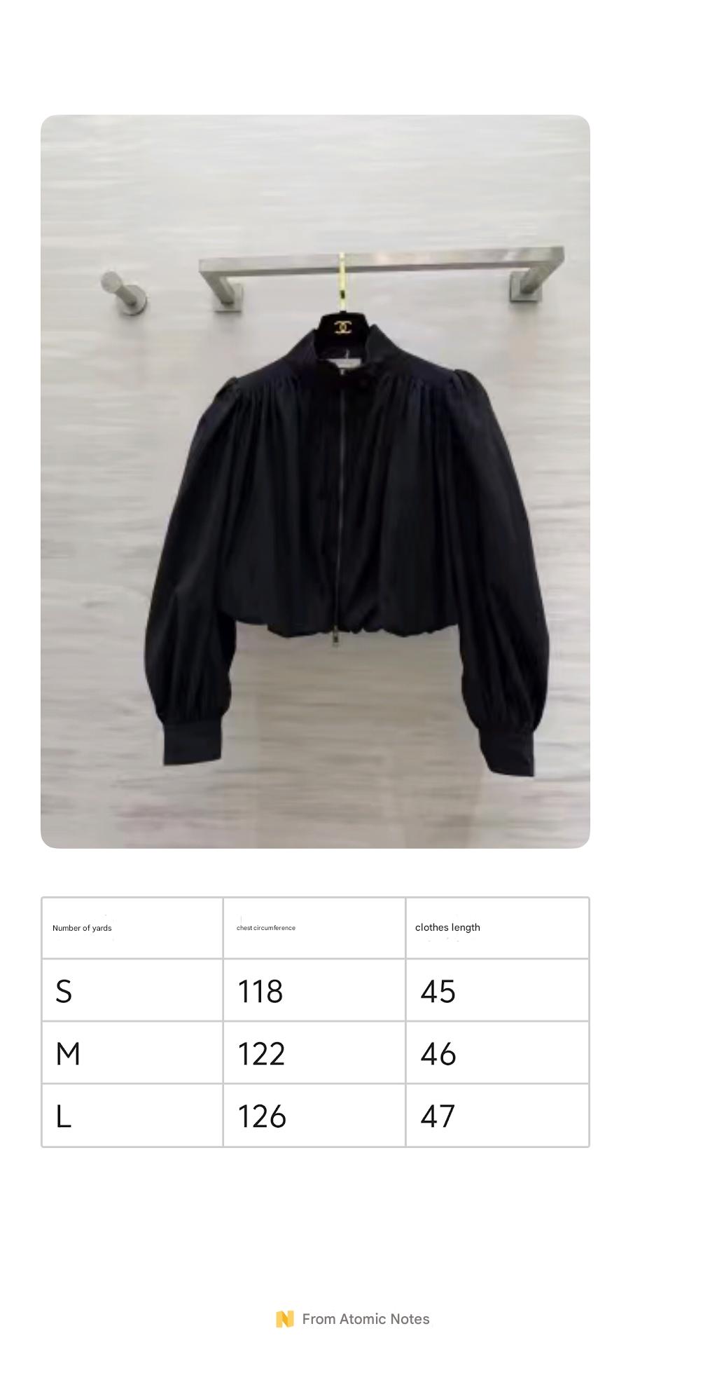 CHLOE BOULE JACKET IN BLACK COTTON