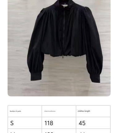 CHLOE BOULE JACKET IN BLACK COTTON