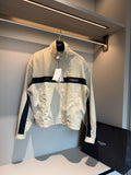 YSL EMBROIDERD JACKET IN MASTIC BEIGE