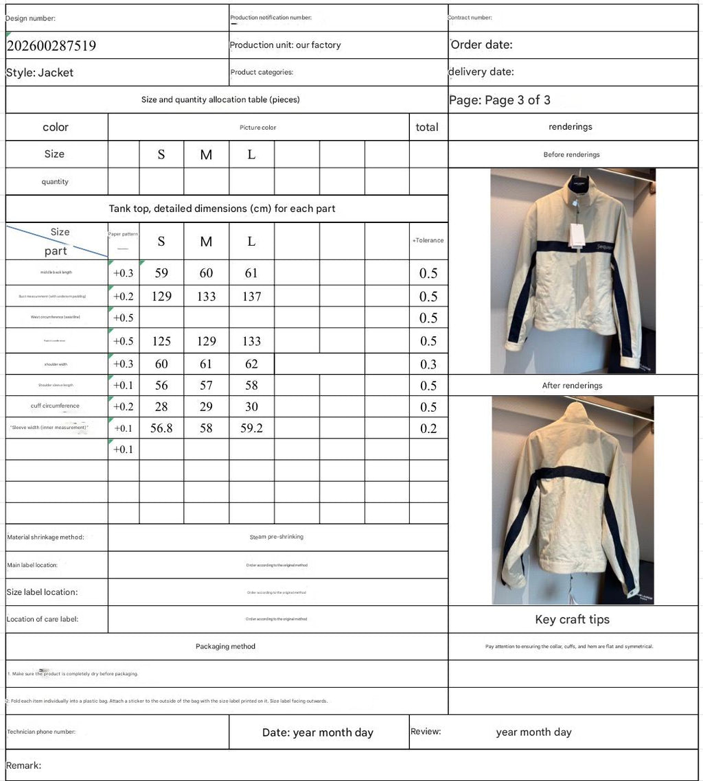 YSL EMBROIDERD JACKET IN MASTIC BEIGE