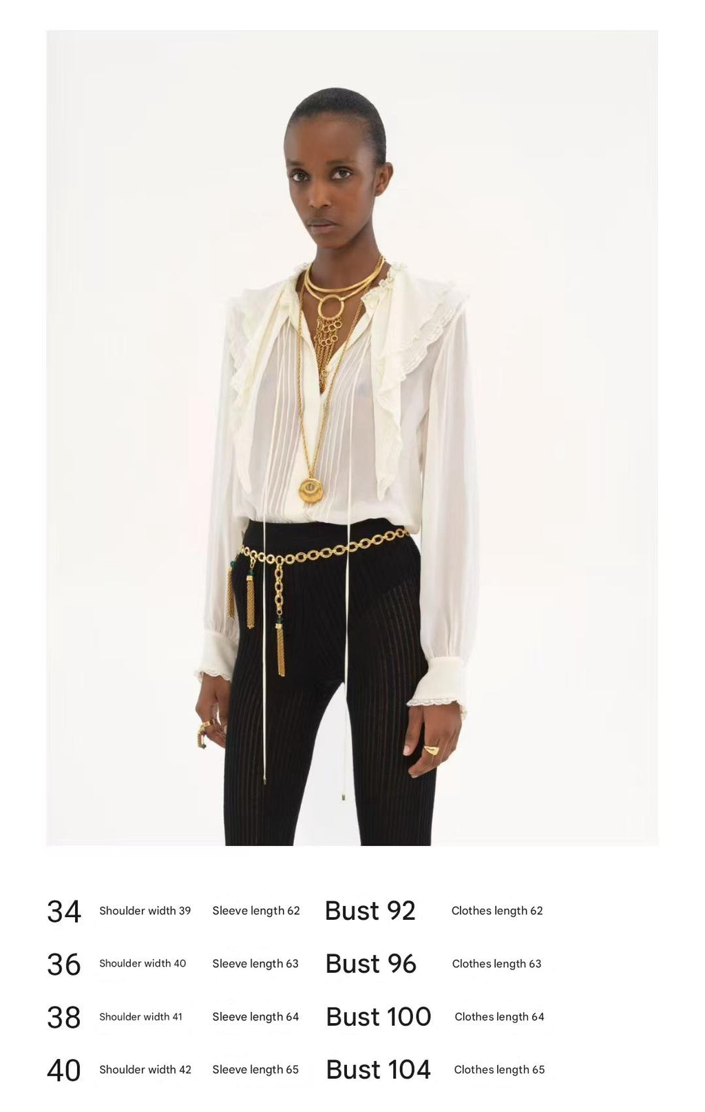 CHLOE RUFFLED LACE-TRIMMED COLLAR SILK-CHIFFON BLOUSE IN BLACK