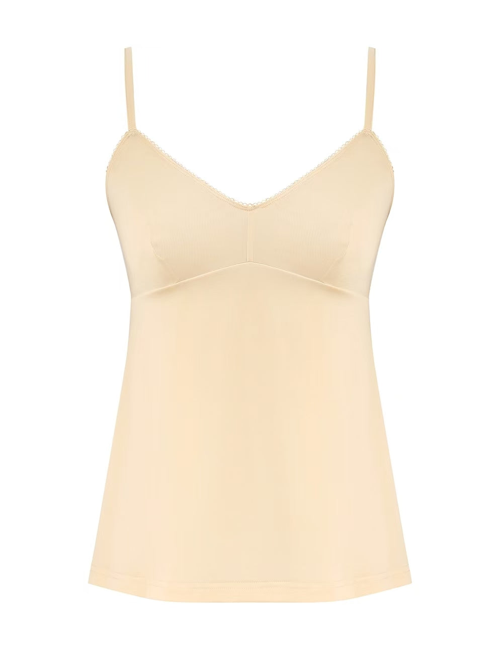 CHLOE TWO-PIECE SET OF RUFFLE-NECK BLOUSE AND CAMISOLE TOP