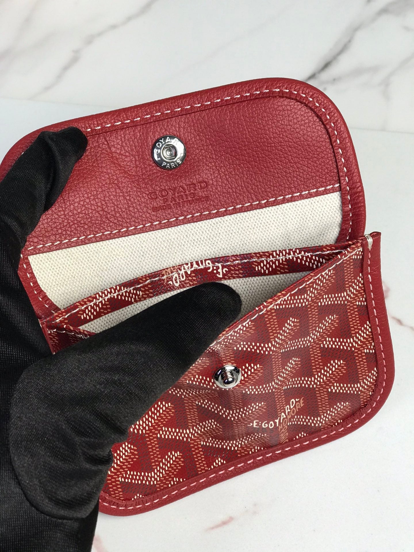 GOYARD BOHEME HOBO BAG 26 IN RED GOYARDINE CANVAS